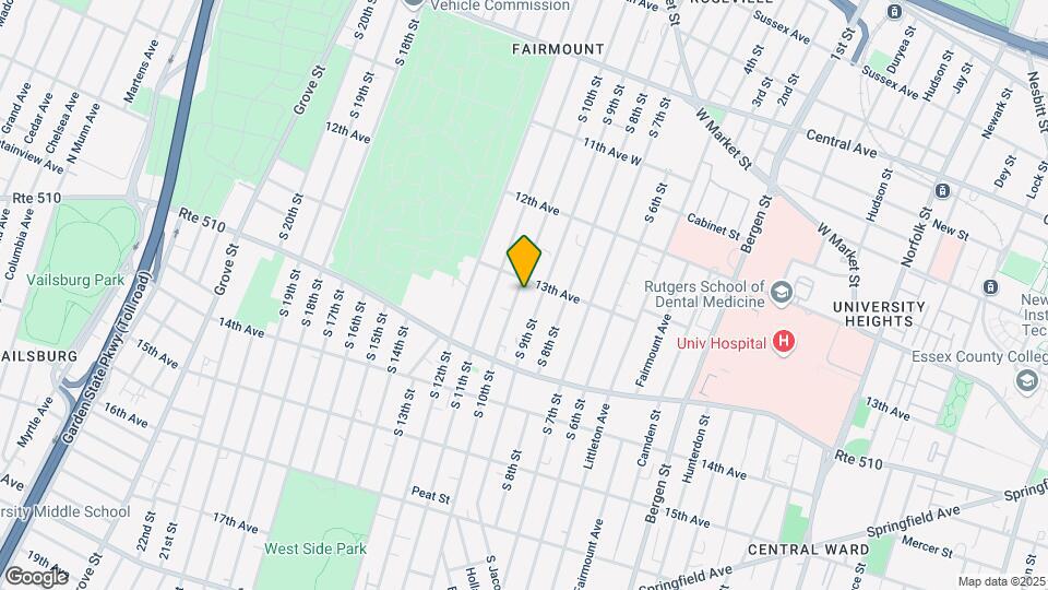 306 S 10th St, Unit 3 Map and Location Details