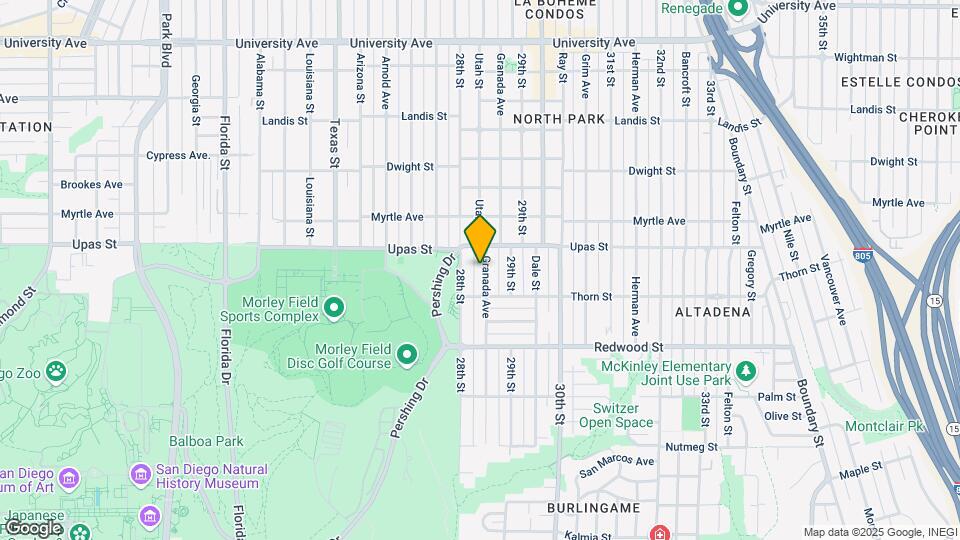 3354 Granada Ave Map and Location Details