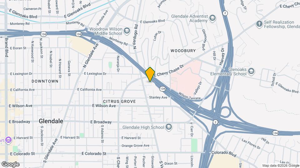 1419 E California Ave, Unit Apt B Map and Location Details