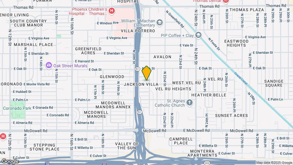 2040 E Monte Vista Rd, Unit Room 3 Map and Location Details