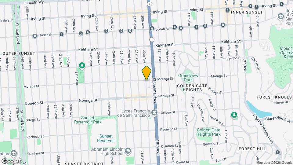 1706 20th Ave Map and Location Details