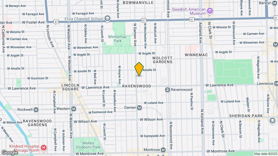 4829 N Damen Ave Map and Location Details