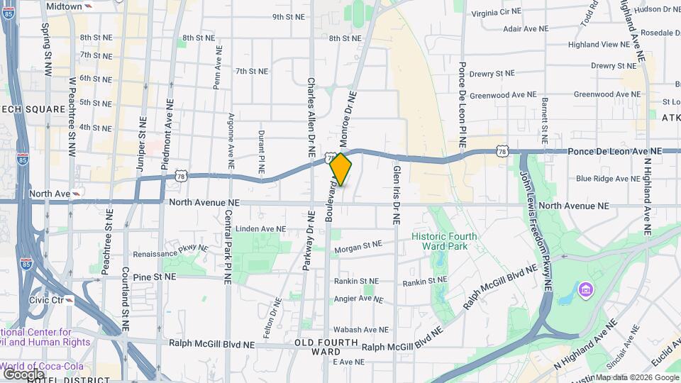 631 Boulevard NE Map and Location Details