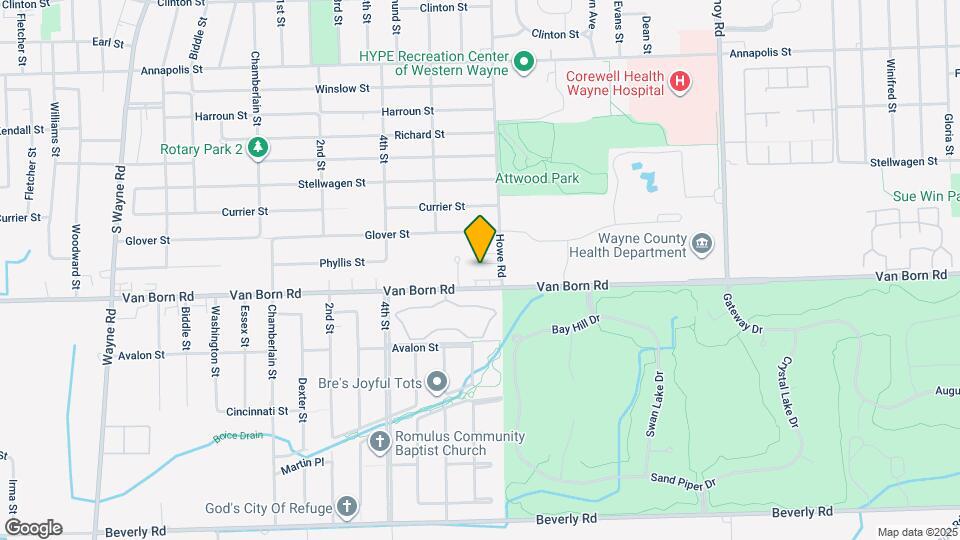 5798 Howe Rd Map and Location Details