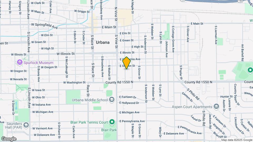 708 S Busey Ave Map and Location Details