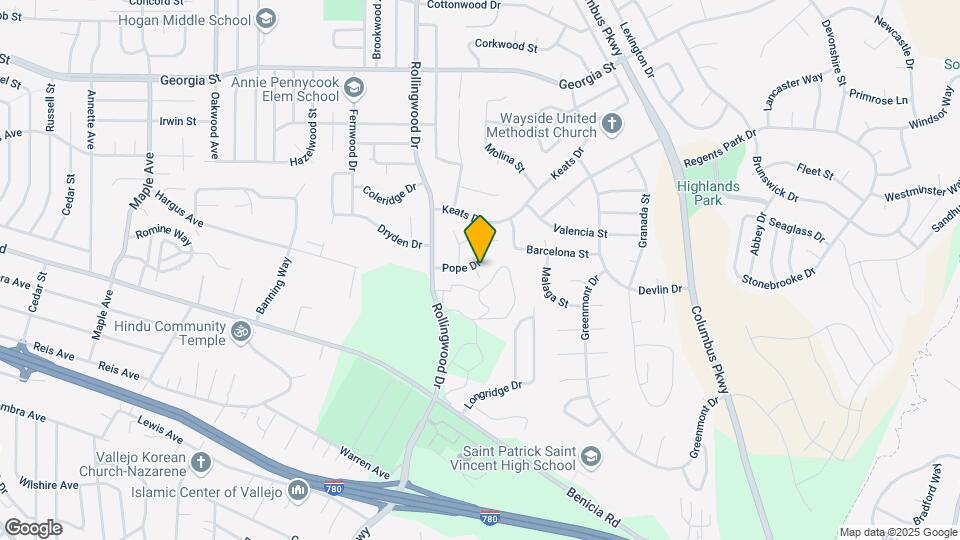 725 Pope Dr Map and Location Details