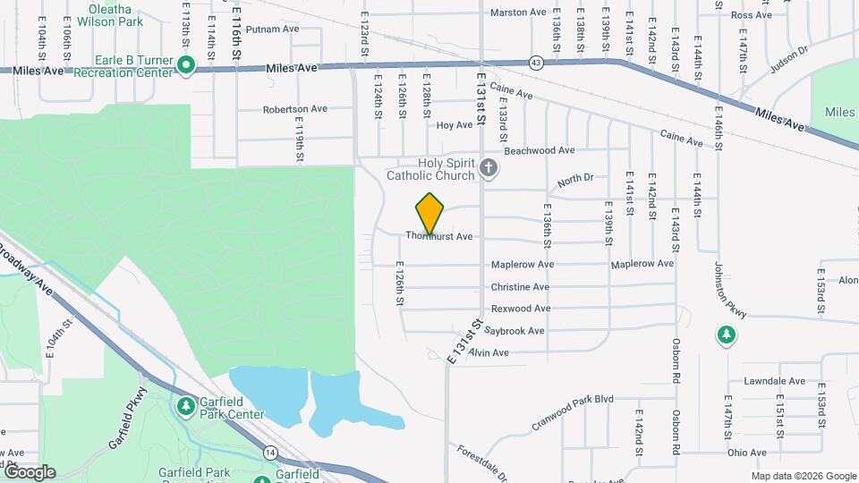 12716 Thornhurst Ave Mapa y Detalles de la Ubicación