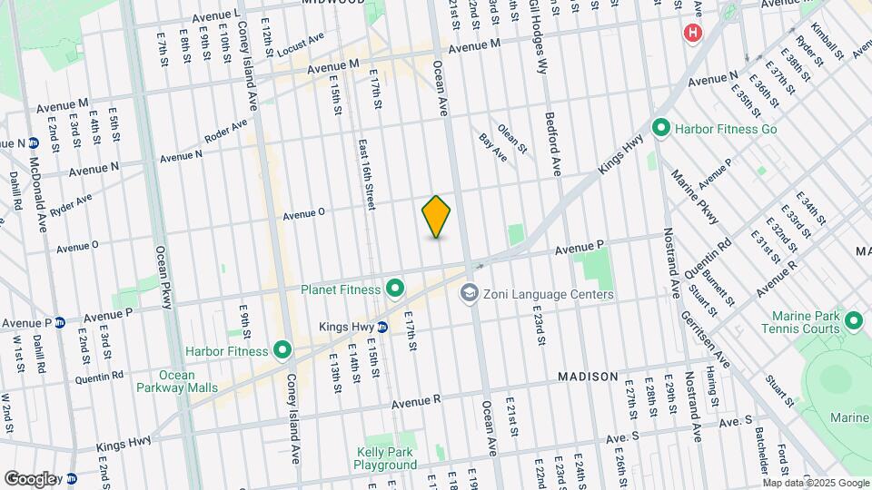 1576 E 19th St Map and Location Details