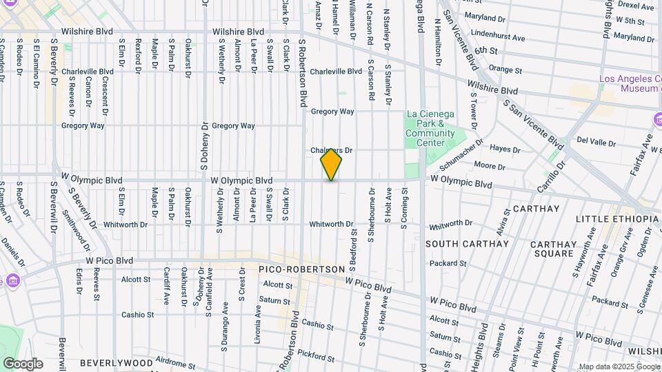 8714 W Olympic Blvd Mapa y Detalles de la Ubicación