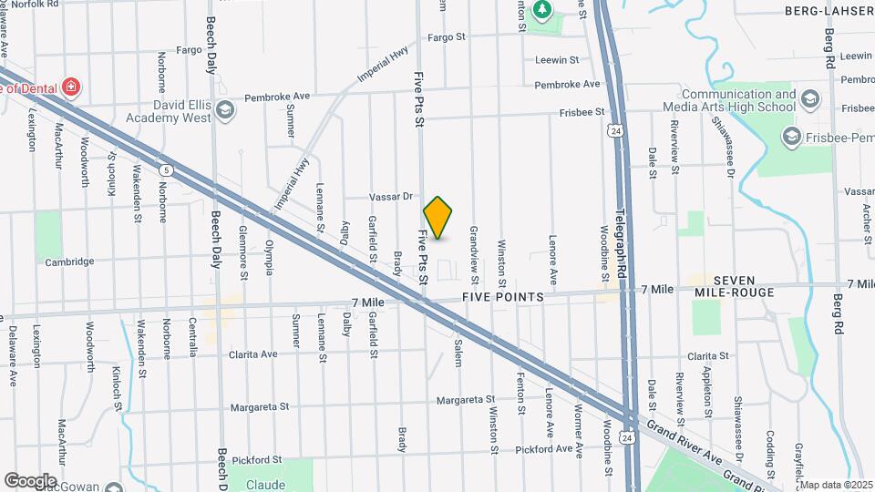 19234-19235 Five Pts St Map and Location Details