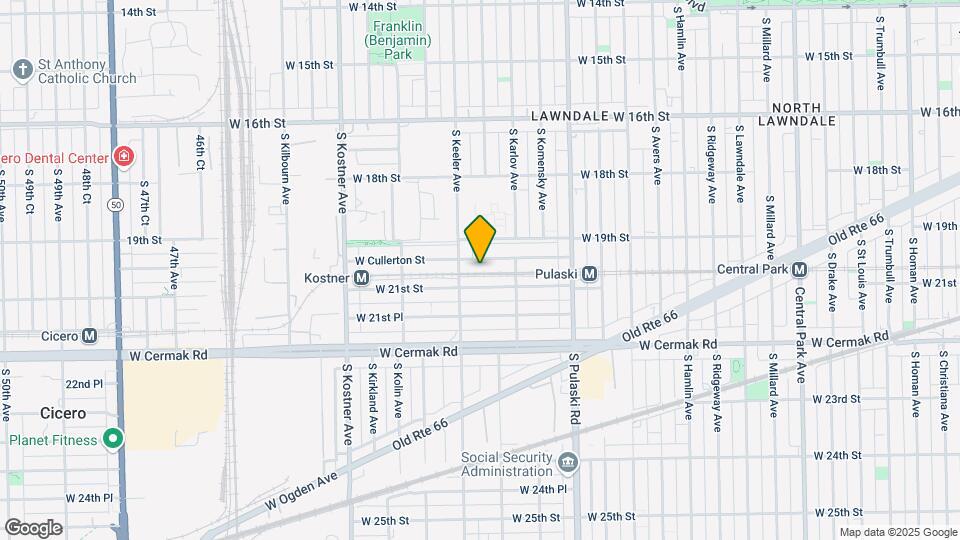 4141 W Cullerton St Mapa y Detalles de la Ubicación