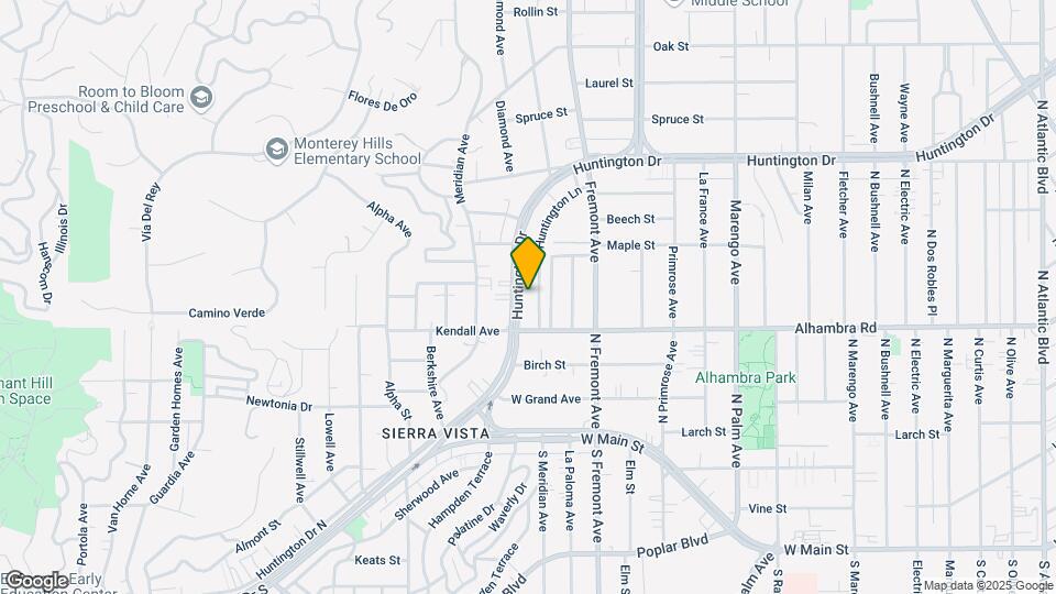 1127 Huntington Dr Map and Location Details