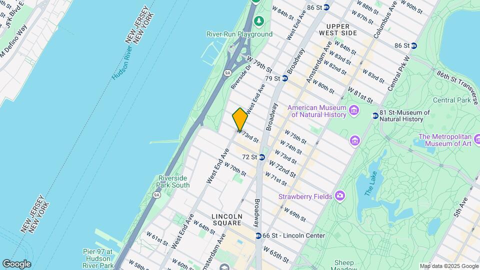 270 West End Ave Mapa y Detalles de la Ubicación