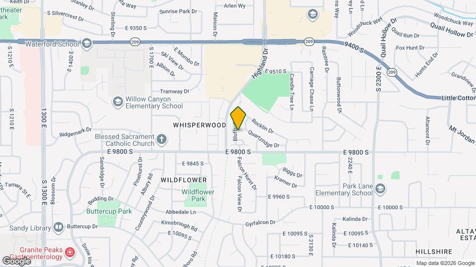 9735 Bluffside Dr Map and Location Details