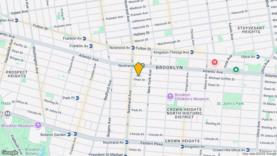 1223 Dean St Map and Location Details