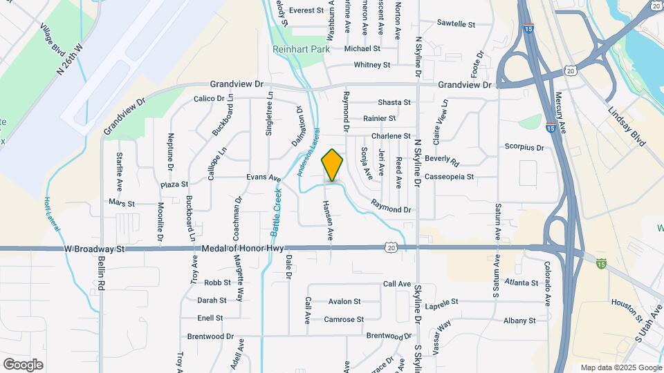 640 Hansen Ave Map and Location Details