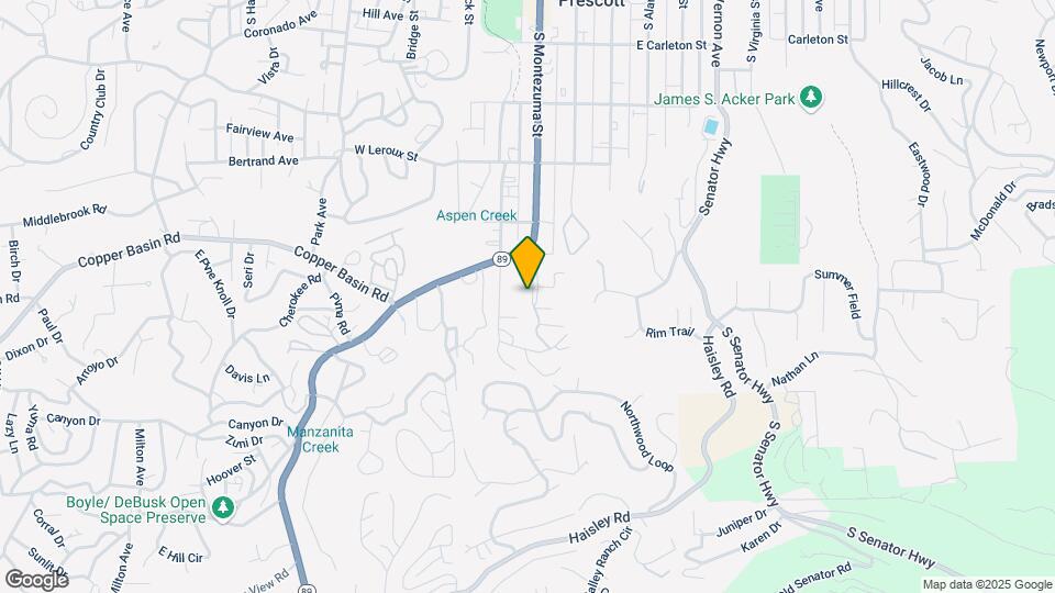 734 S Montezuma St Map and Location Details