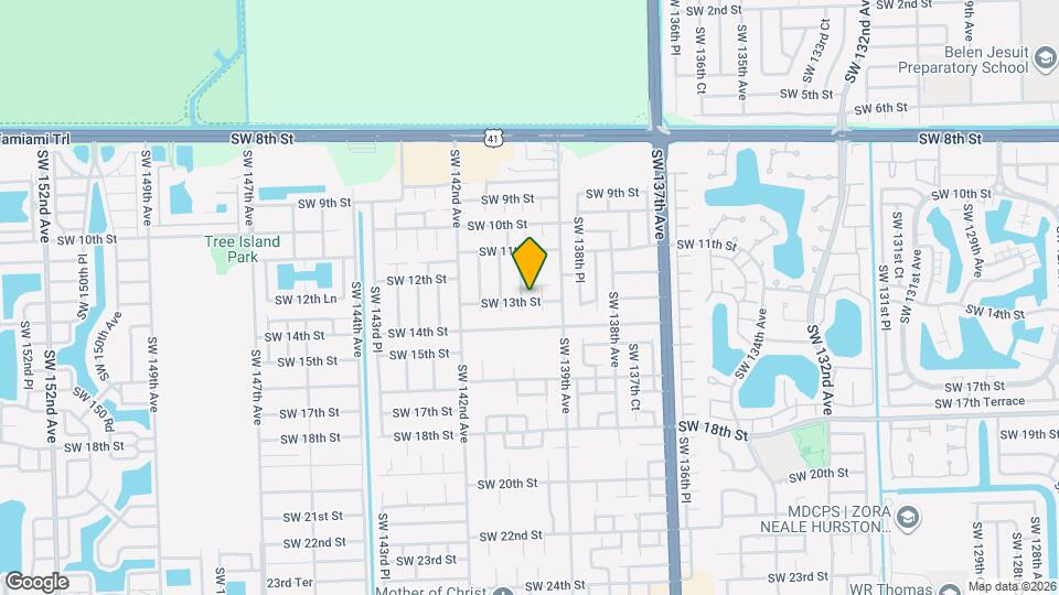 1291 SW 139th Pl Map and Location Details