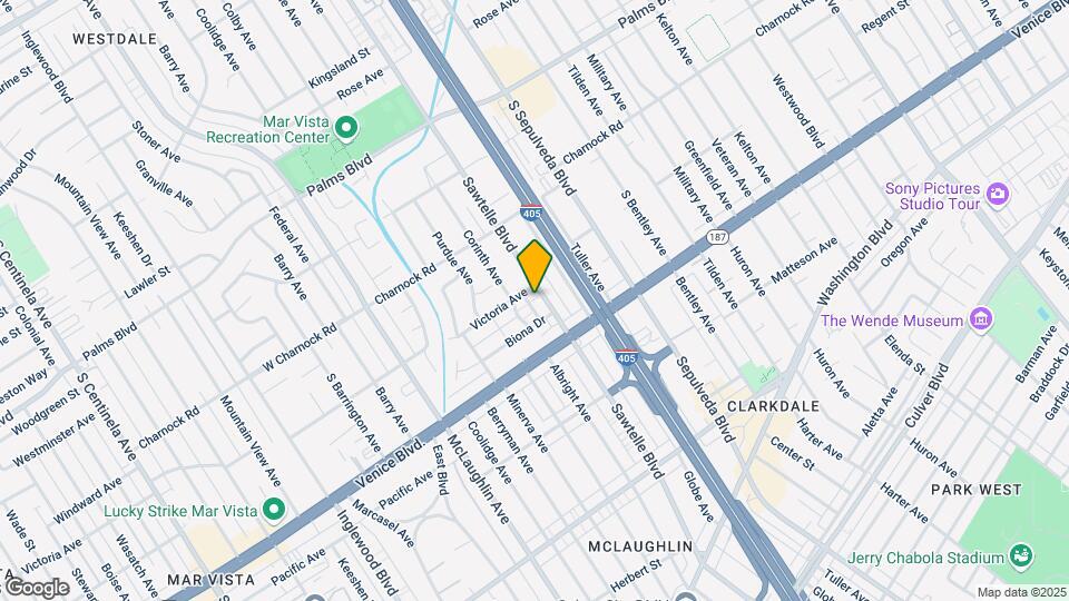 3715 Sawtelle Blvd Map and Location Details