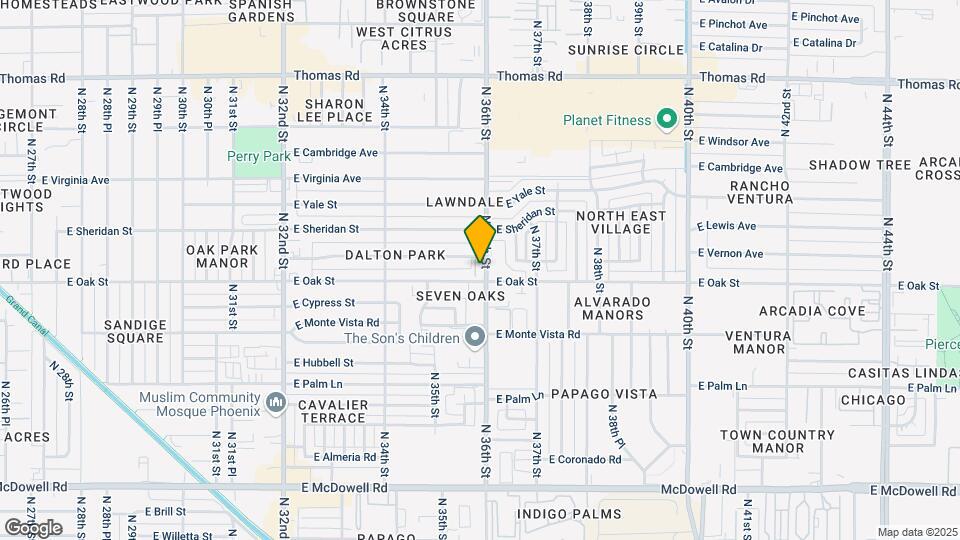 2302 N 36th St Mapa y Detalles de la Ubicación