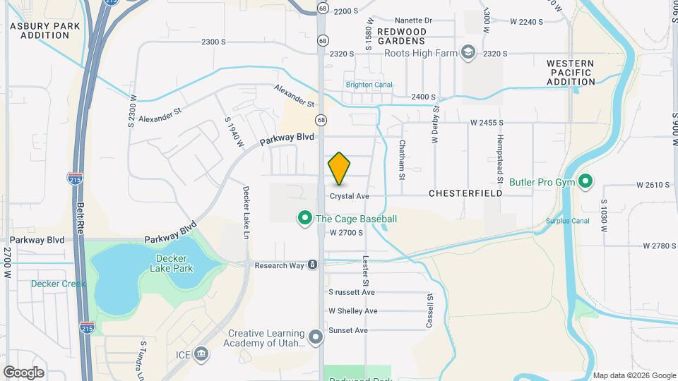 1660 Crystal Ave Mapa y Detalles de la Ubicación