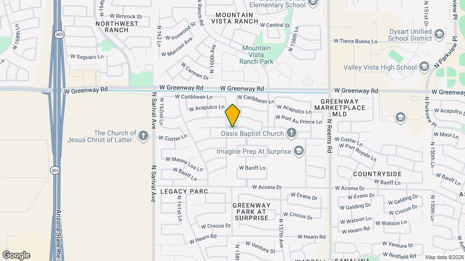 15092 N 158th Ln, Unit 2 Map and Location Details