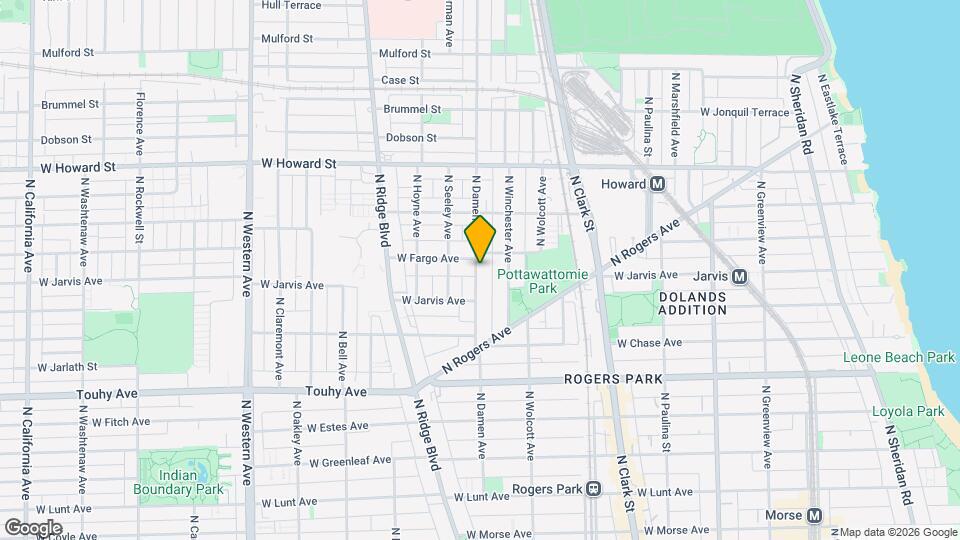 7379 N Damen Ave Map and Location Details