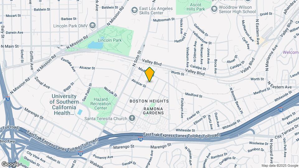 1620 Tremont St Map and Location Details