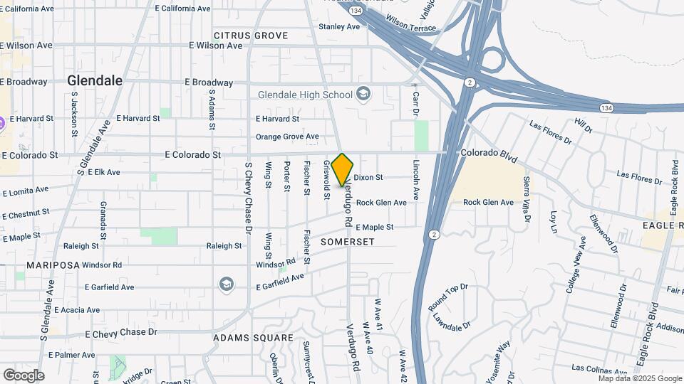 427 S Verdugo Rd Map and Location Details