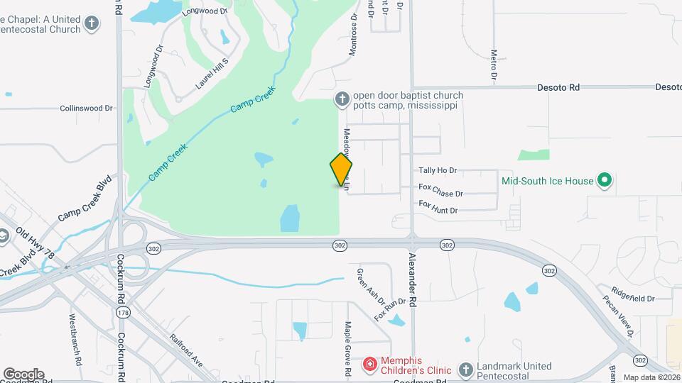 7633 Meadow Ridge Ln, Unit 201 Map and Location Details