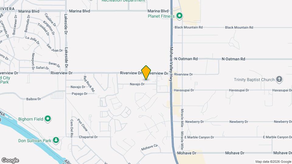 1345 Navajo Dr Map and Location Details