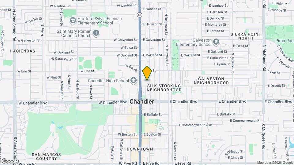 318 N Washington St Map and Location Details