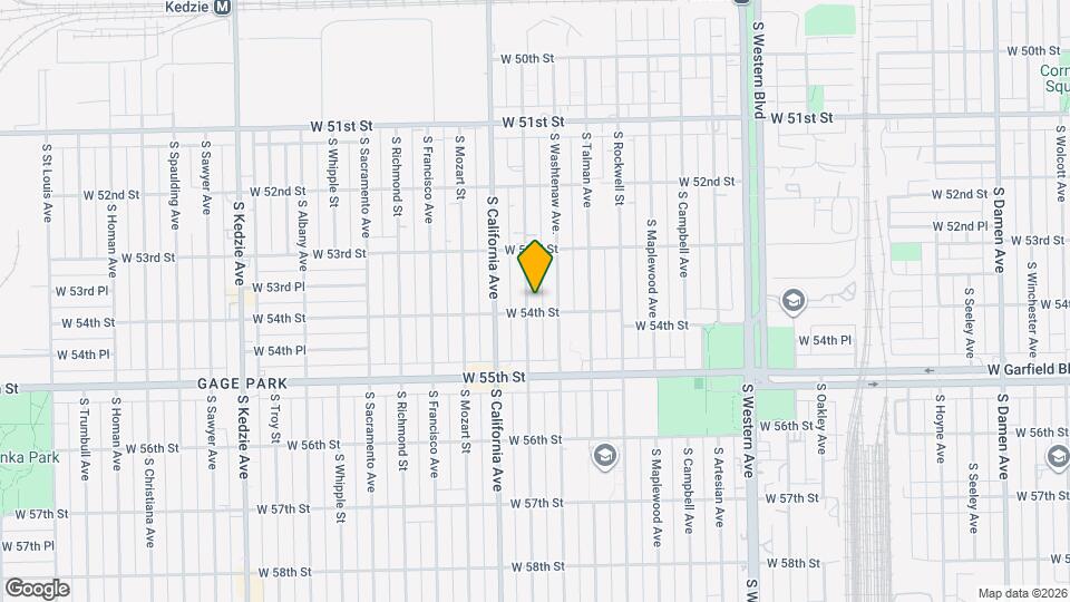 5349 S Fairfield Ave Map and Location Details