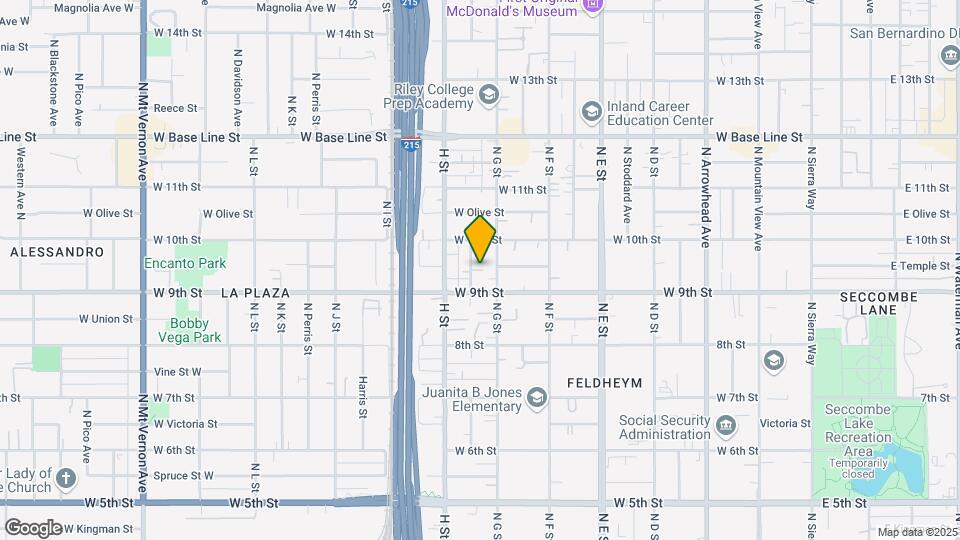 951 N Crescent Ave Map and Location Details