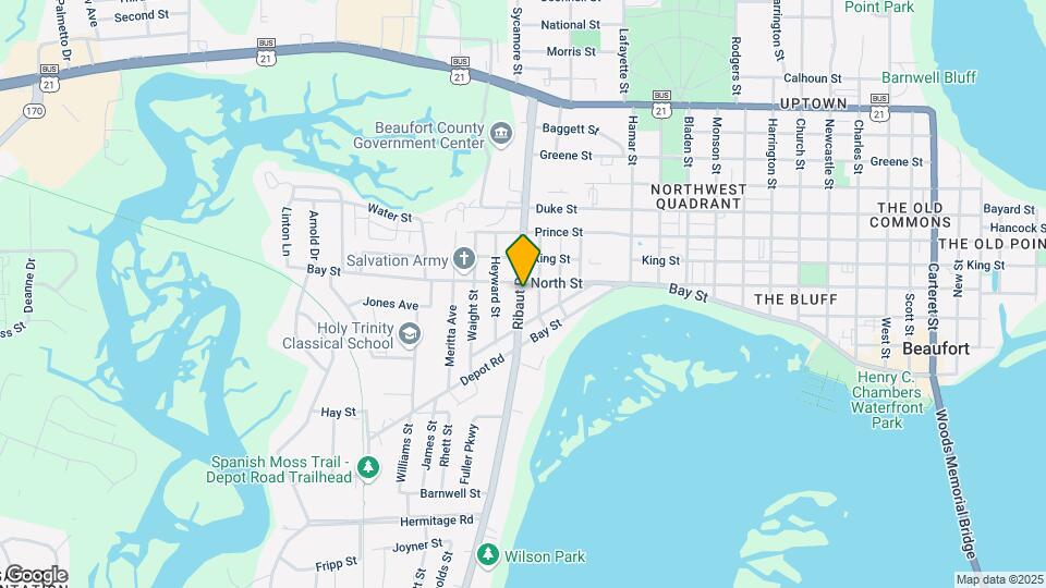 505 Ribaut Rd Map and Location Details