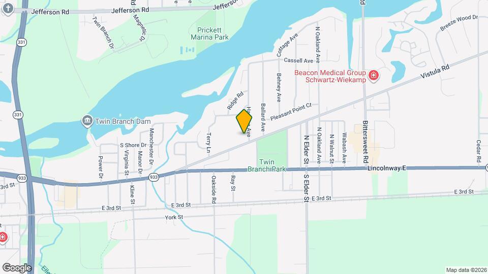 3818 Vistula Rd Map and Location Details