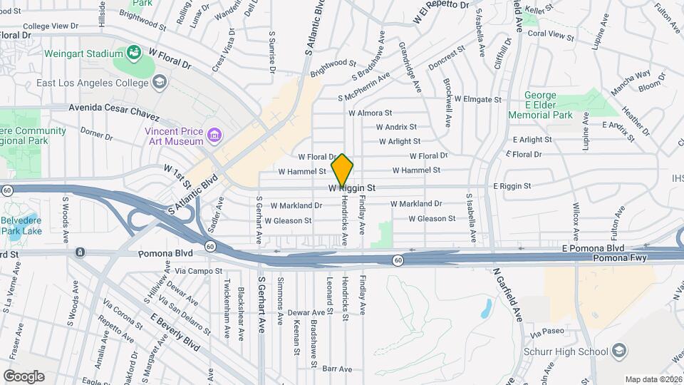 500 W Riggin St, Unit B Map and Location Details