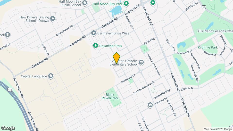 708 Mayfly Cres Map and Location Details