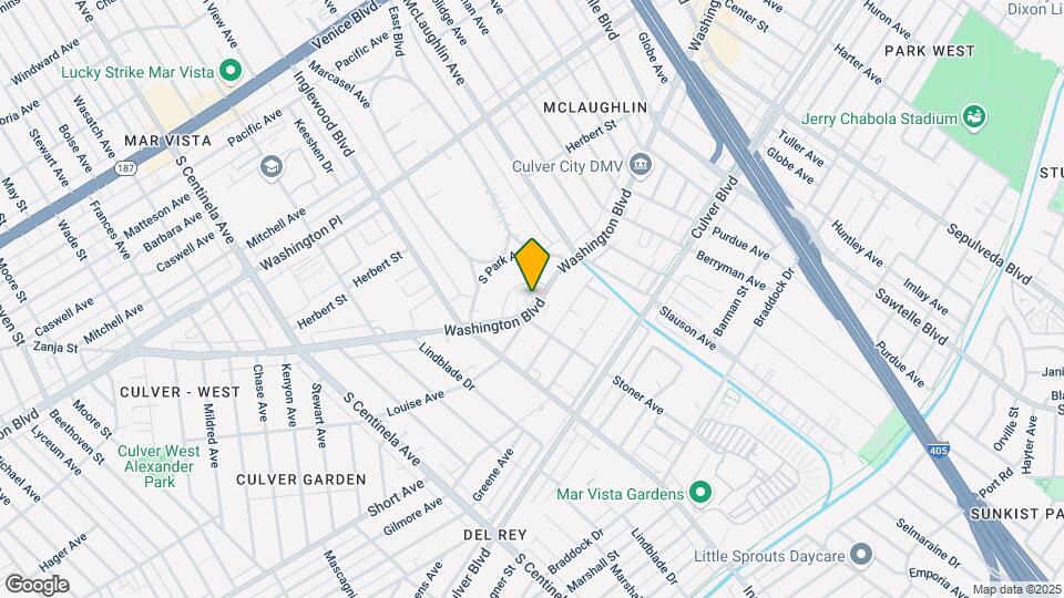 11829 W Washington Blvd Mapa y Detalles de la Ubicación