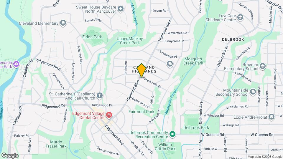 947 Forest Hills Dr Map and Location Details