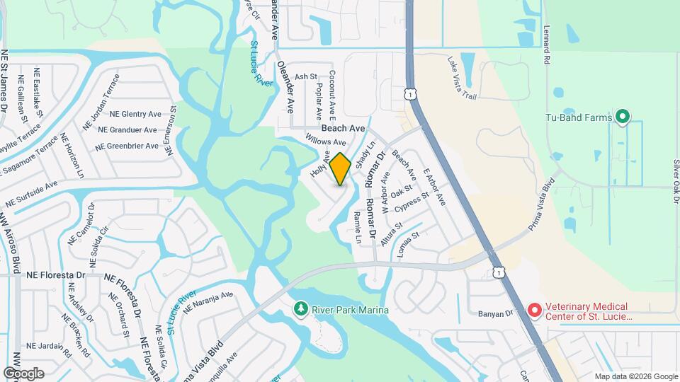 218 Olive Ave Map and Location Details