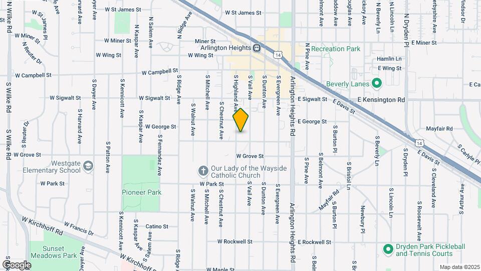 233 S Highland Ave Map and Location Details