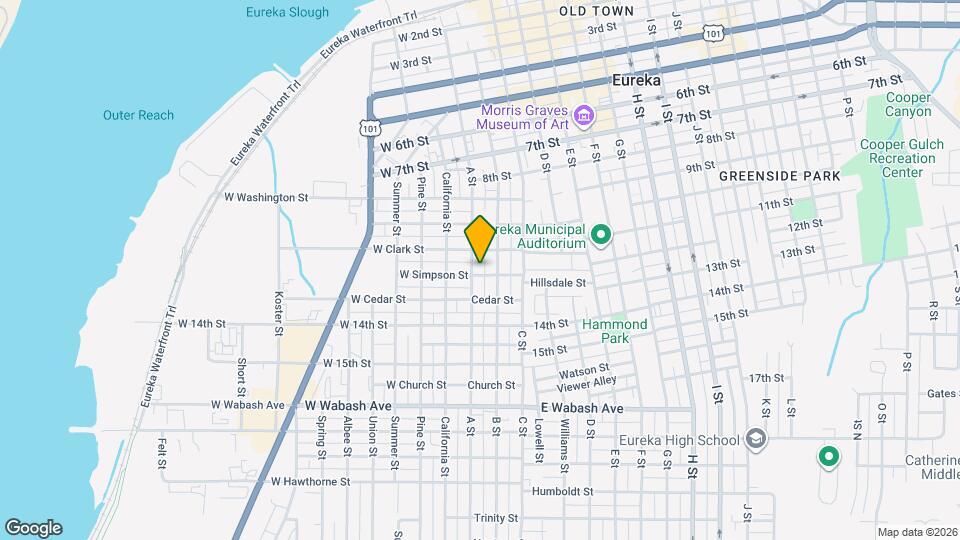 1 Simpson St Map and Location Details