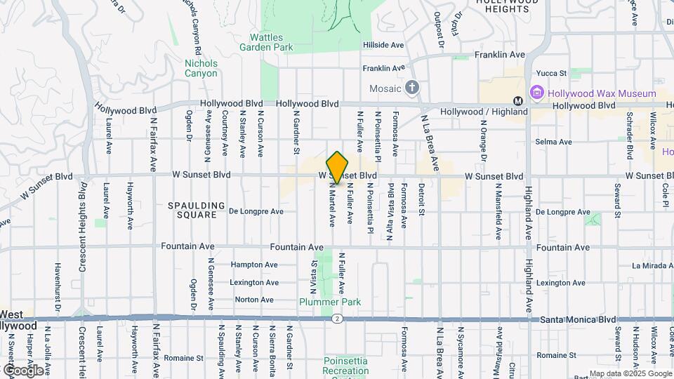 1446 N MARTEL AV Mapa y Detalles de la Ubicación