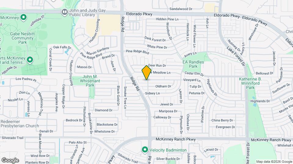 6101 Vineyard Ln Map and Location Details