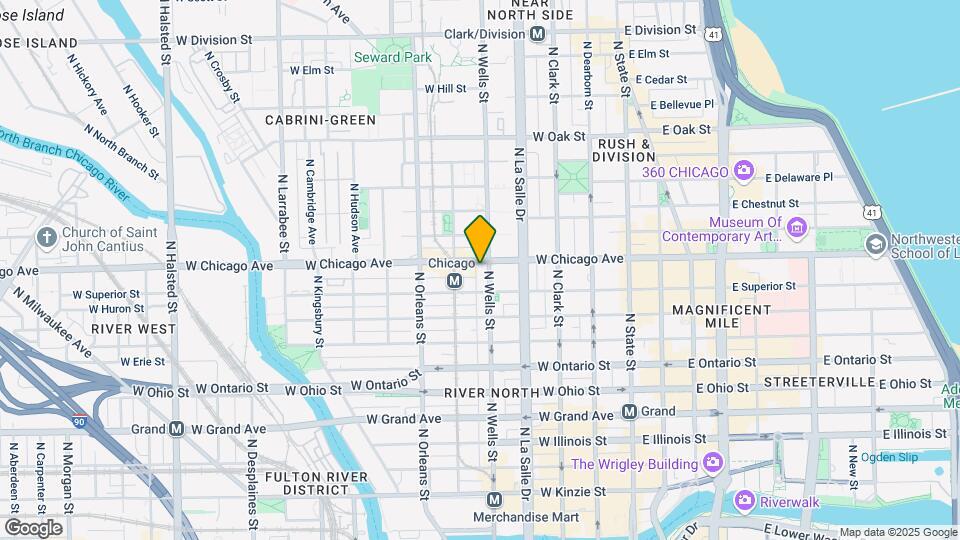 750 N Wells St, Unit 2209 Map and Location Details