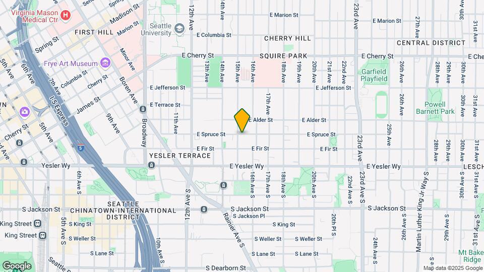 1507 E Spruce St Map and Location Details