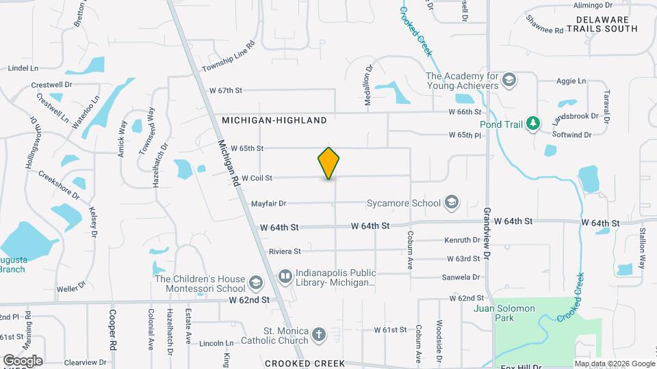 2107 W Coil St Map and Location Details