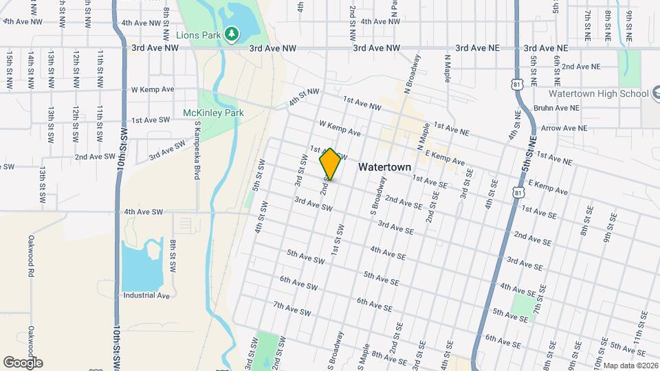 124 2nd Ave SW Map and Location Details