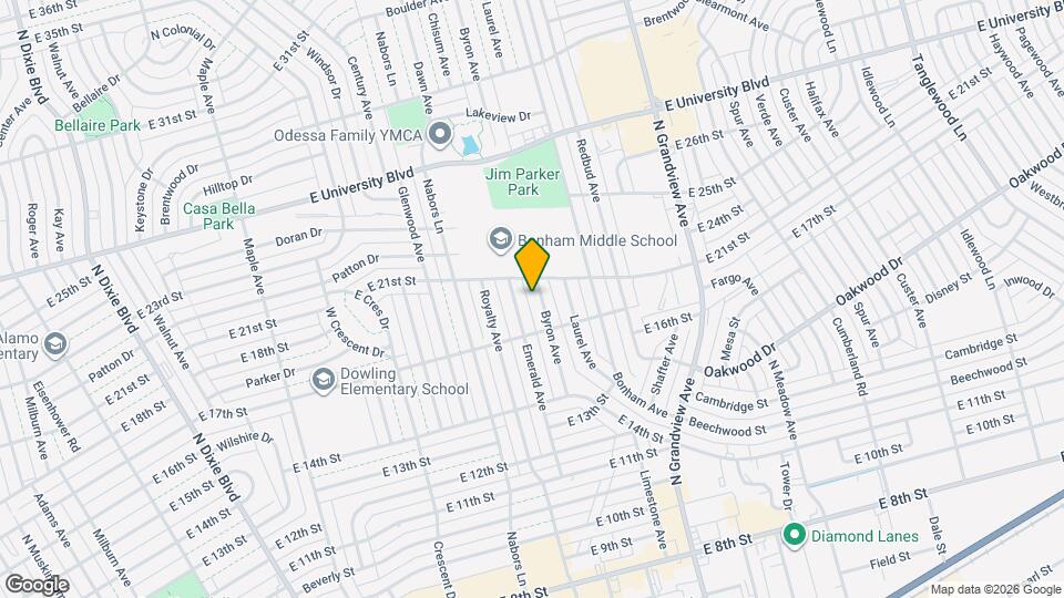 1709 Byron Ave Map and Location Details